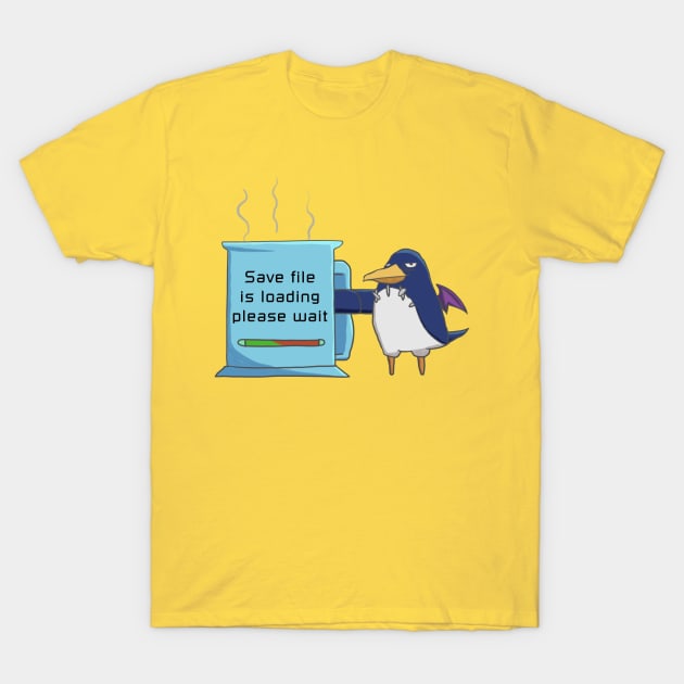 Save File Loading T-Shirt by Prinny_Dood_emporium